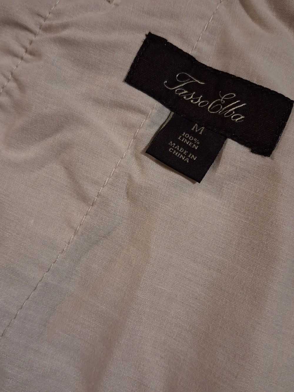 Men's TASSO ELBA off white/light beige Lightweight Linen Drawstring Pants!